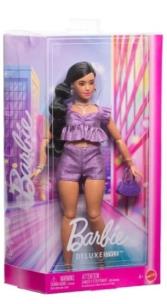 Opakowanie Barbie Deluxe Style Lalka Fioletowy top i szorty