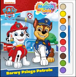Barwy Psiego Patrolu. Psi Patrol. Maluję, bo lubię. Autor: Opracowanie zbiorowe. Multiszop.pl Okładka książki Barwy Psiego Patrolu. Psi Patrol. Maluję, bo lubię