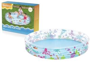 Basen dmuchany Morski Świat 183x33cm. Wydawca: Bestway. Multiszop.pl Opakowanie Basen dmuchany Morski Świat 183x33cm