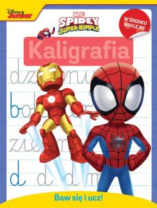 Okładka książki Baw się i ucz! Kaligrafia. Marvel Spidey i super-kumple