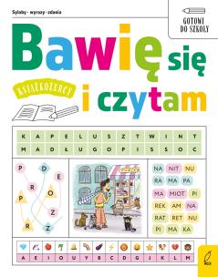 Bawię się i czytam. Gotowi do szkoły. Książkożercy. Autor: Opracowanie zbiorowe. Multiszop.pl Okładka książki Bawię się i czytam. Gotowi do szkoły. Książkożercy