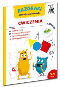 Bazgraki poznają matematykę. Ćwiczenia. Poziom 1. Kapitan Nauka. Autor: Rogala Leszek. Multiszop.pl Okładka książki Bazgraki poznają matematykę. Ćwiczenia. Poziom 1. Kapitan Nauka