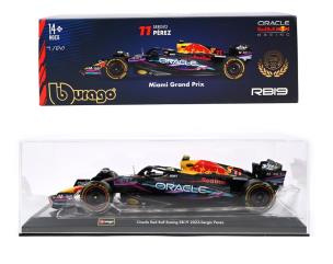 Opakowanie BBURAGO FORMULA F1 ORACLE RED BULL RB19 MIAMI LIVERY SERGIO PEREZ 1:24