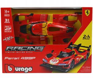 Opakowanie Bburago Model 1:24 Ferrari Racing Kit 499P LMH czerwony