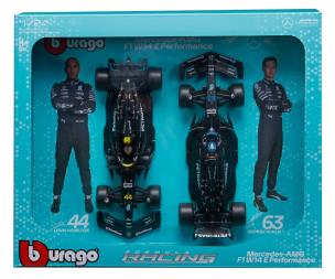 Opakowanie Bburago Model 1:24 Mercedes AMG W14 Hamilton Russell zestaw bolidów F1 18-28062