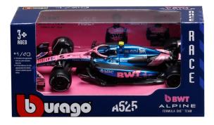 Opakowanie Bburago Model 1:43 BOLID F1 BWT Alpine Team A525 2025 Franco Colapinto 18-38257