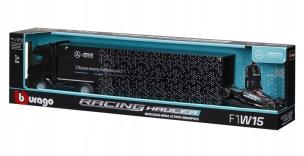 Opakowanie Bburago Model 1:43 F1 + SemiTruck Mercedes AMG Russell 18-38402