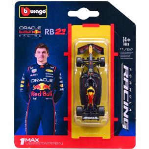 Opakowanie Bburago Model 1:64 BOLID F1 Red Bull Racing RB21 Max Verstappen 18-58003