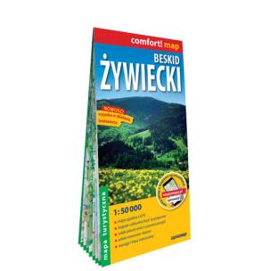 Okładka książki Beskid Żywiecki laminowana mapa turystyczna 1:50 000
