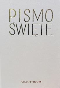 Okładka książki Biblia Pielgrzyma oprawa eko. biała paginatory