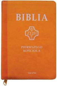 Biblia pierwszego Kościoła z paginat. suwak żółta. Autor:   Praca zbiorowa. Multiszop.pl Okładka książki Biblia pierwszego Kościoła z paginat. suwak żółta