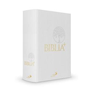 Okładka książki Biblia Plus płótno biała