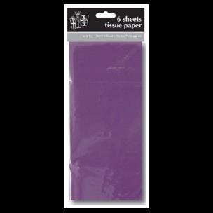 Opakowanie Bibuła 50x70 cm Fioletowa 6 arkuszy