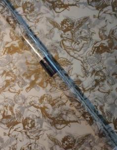 Opakowanie Bibuła satynowan Gold Cherubs 50x76cm