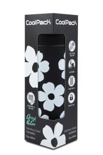 Opakowanie Bidon 450ml metalowy z kubeczkiem Coolpack Vectis Flores Jasmine