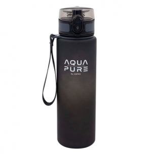 Bidon Aqua Pure grey/black 600ml ASTRA. Wydawca: ASTRA papiernicze. Multiszop.pl Opakowanie Bidon Aqua Pure grey/black 600ml ASTRA