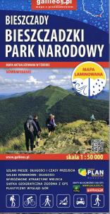 Okładka książki Bieszczadzki Park Narodowy - mapa laminowana 2025