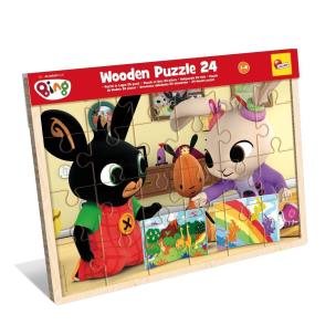 Opakowanie Bing Drewniane puzzle 24 elementów