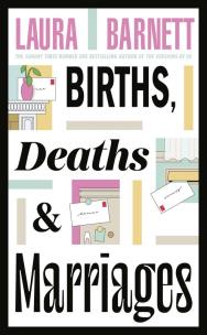Births, Deaths and Marriages wer. angielska. Autor: Barnett Laura. Multiszop.pl Okładka książki Births, Deaths and Marriages wer. angielska