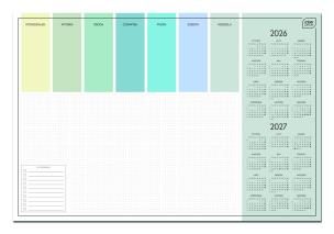 Opakowanie Biuwar 2026/2027 59x40cm 30 kart Colour