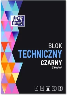 Blok do malowania A3/10K czarny (10szt) OXFORD. Wydawca: Oxford. Multiszop.pl Opakowanie Blok do malowania A3/10K czarny (10szt) OXFORD
