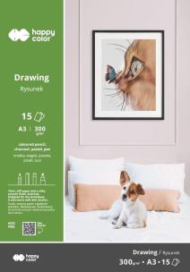 Opakowanie Blok do rysunku ART A3/15K 300g Happy Color