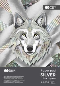 Opakowanie Blok Hobby Silver A4 150-230g 10ark HAPPY COLOR