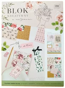 Opakowanie Blok kreatywny z naklejkami A4/14K 80/170G Garden