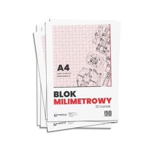 Opakowanie Blok milimetrowy A4/20K 80g (10szt)