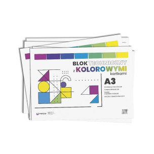 Opakowanie Blok rysunkowy A3/8K kolorowy (10szt)