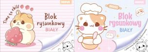 Blok rysunkowy A4/20K biały No name - dziewcz mix. Wydawca: Beniamin. Multiszop.pl Opakowanie Blok rysunkowy A4/20K biały No name - dziewcz mix
