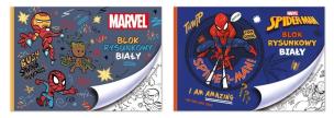 Blok rysunkowy A4/20K biały Spider man mix. Wydawca: Beniamin. Multiszop.pl Opakowanie Blok rysunkowy A4/20K biały Spider man mix