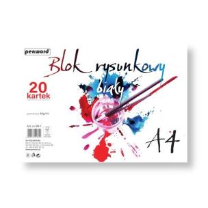 Opakowanie Blok rysunkowy A4 biały 80g 20 kartek