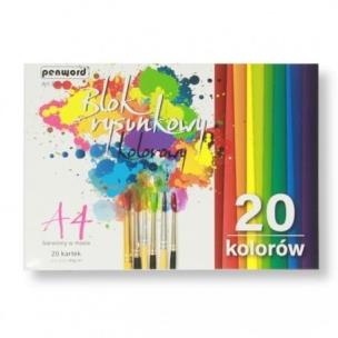 Opakowanie Blok rysunkowy A4 kolor 80g 20 kartek