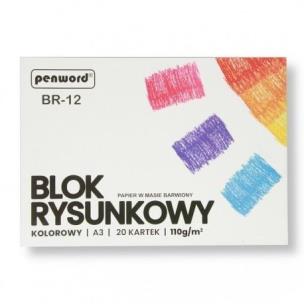 Opakowanie Blok techniczny A3 kolorowy 180g 20 kartek