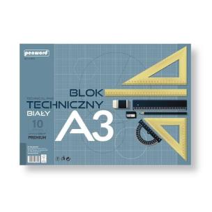Opakowanie Blok techniczny A3 Premium biały 250g 10 arkuszy