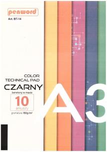 Opakowanie Blok techniczny A3 Premium czarny 180g 10ark