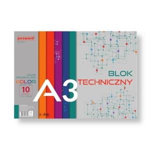 Opakowanie Blok techniczny A3 Premium kolor 180g 10 arkuszy