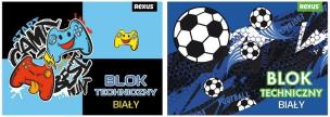 Blok techniczny A4/10K biały No name-chłopiec mix. Wydawca: Beniamin. Multiszop.pl Opakowanie Blok techniczny A4/10K biały No name-chłopiec mix
