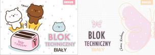 Blok techniczny A4/10K biały No name-dziewcz mix. Wydawca: Beniamin. Multiszop.pl Opakowanie Blok techniczny A4/10K biały No name-dziewcz mix
