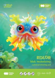 Opakowanie Blok techniczny kolor A4/10K 170g HAPPY COLOR