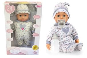 Opakowanie Bobas pierwsze słowa szary 38cm