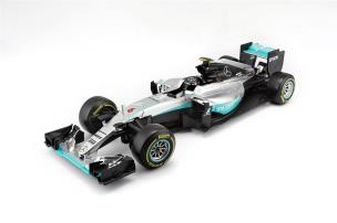 Opakowanie Bolid F1 Mercedes AMG Hybrid 1:18 BBURAGO