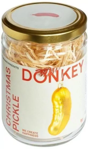 Bombka choinkowa - Christmas Pickle żółta. Wydawca: Donkey. Multiszop.pl Opakowanie Bombka choinkowa - Christmas Pickle żółta