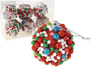 Opakowanie Bombki brokatowe 6szt