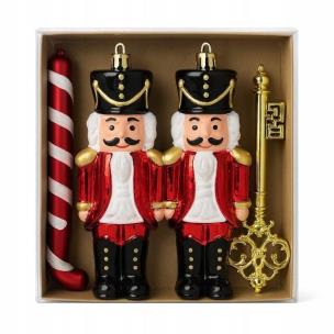 Opakowanie Bombki na choinkę 6szt Dziadek do orzechów, Laska