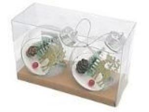 Opakowanie Bombki przezroczyste 2szt