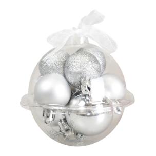 Opakowanie Bombki srebrne 9szt