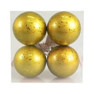 Opakowanie Bombki z efektem rosy złote 4szt