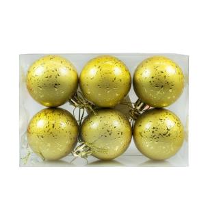 Opakowanie Bombki z efektem rosy złote 6szt